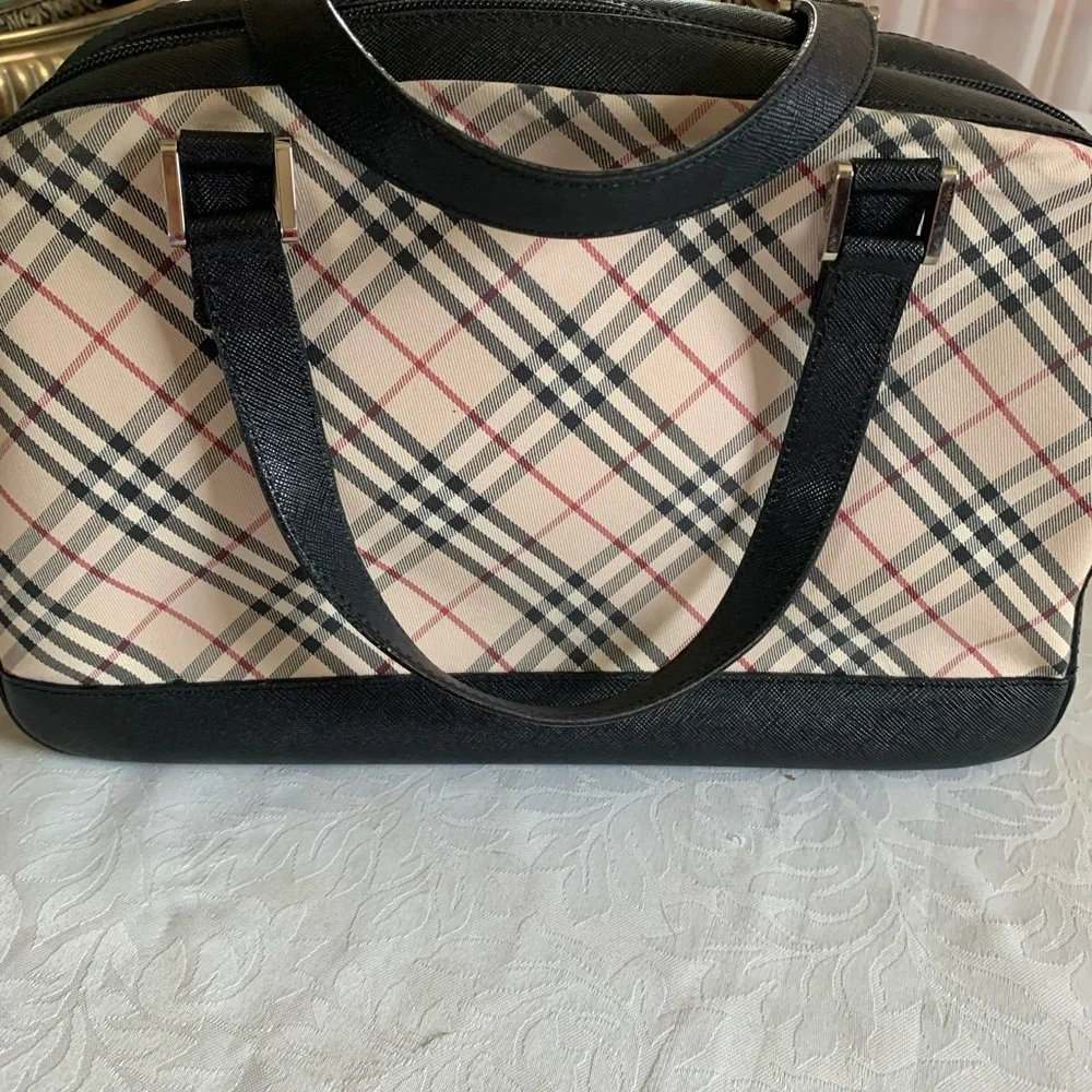 Burberry Nova Check Beige Canvas Handbag